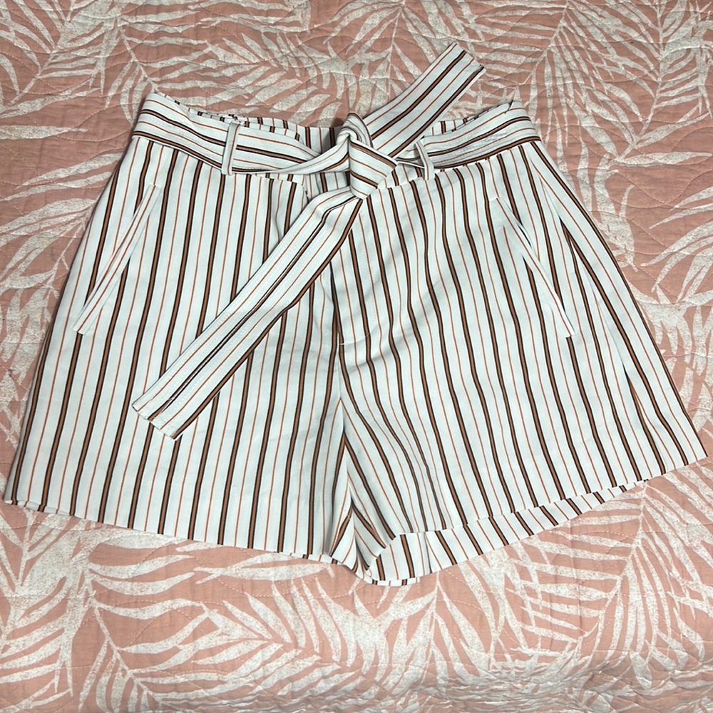Nine West Belted High Waist Shorts